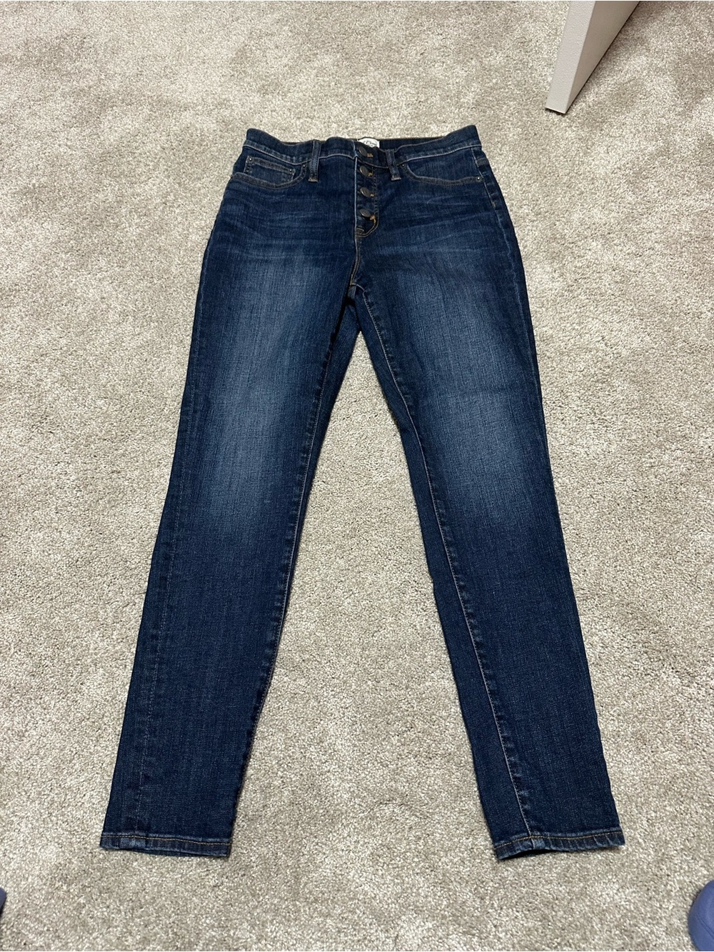 J. Crew Women's Dark Indigo High-Rise Skinny Jeans